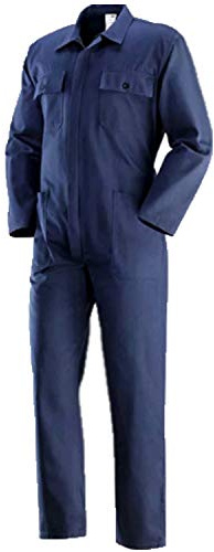 Fratelliditalia Arbeitsanzug aus Baumwolle, mechanischer Arbeiter, Reißverschluss, bequem …, blau, L