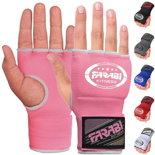Farabi Sports Innenhandwickel für Erwachsene innenhandschuhe Boxen Box Bandagen männer & Frauen Bandagen Boxen MMA Muay Thai Training boxbandagen (Rosa, S/M)