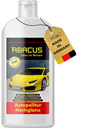Abacus Apoli 500 ml (4030) - Hochglanz-Autopolitur Politur Lackpolitur Hochglanzfinish Auto Lack Glanz Polieren Autolack Keramikpolitur Marmorpolitur Carnaubawachs Wachspolitur Lackversiegelung