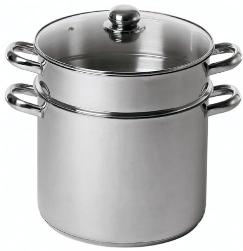Baumalu 342639 Couscous-Topf 9 l, 24 cm, Silber