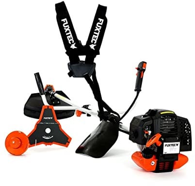FUXTEC Benzin Motorsense FX-MS152 mit 52 cc, 2in1 Multitool , Profi-Tragegurt und 3 PS Leistung Trimmer Rasentrimmer Freischneider fs Faden 2-Takt, getestet in der Oberklasse mit Note 1,4 Easy Starter