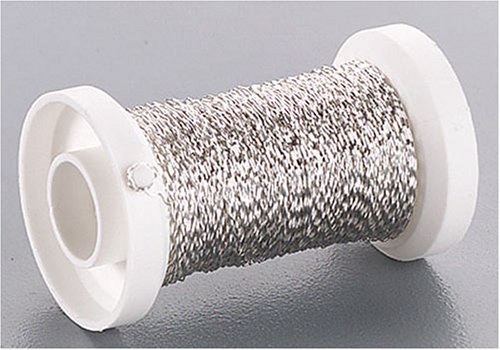 KnorrPrandell 6482902 - Draht Bouillon-Effektdraht silber, 50 meter/Rolle/2 mm