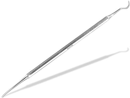 Doppelinstrument Wattehaken - Spatel - Nagelhautschieber