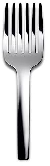Alessi Tibidabo KL13 - Spaghettigabel, Edelstahl 18/10, glänzend | Spaghettigabel, entworfen von Kristiina Lassus, glänzend, zum Servieren von Spaghetti und langen Nudeln