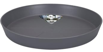 elho Loft Urban Untersetzer Rund 30 - Untersetzer für Außen & Zubehör - Ø 30.2 x H 4.1 cm - Schwarz/Anthracite
