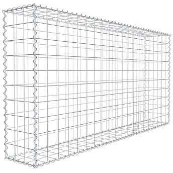 GABIONA Gabione 200 × 100 × 30 cm (L x H x T) – Steinkorb aus 4 mm Draht, Maschenweite 10 × 10 cm, Spiralverschluss – ideal für Sichtschutz, Gabionenzaun, Gartenmauer und Steinkorbwand