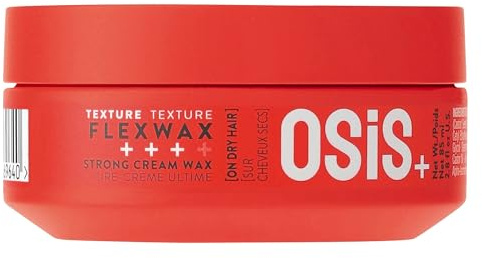 Schwarzkopf Professional OSiS Flexwax Haarstyling Wachs Umformbare Creme Haarwachs Haftung Textur Natürlicher Glanz Starker Halt 85 ml