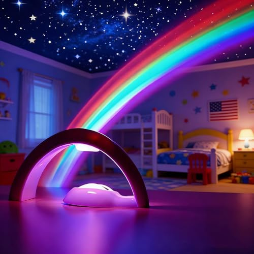 Regenbogen-Projektor LED-Licht-Reflexion - Regenbogen in meinem Raum - Kinder Geschenk für Kinder