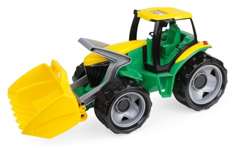 LENA 02057 - Starke Riesen Traktor mit Frontlader, grün/gelb, ca. 62 cm