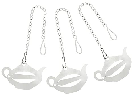 teeverliebt - Teefilterhalter "Click" 3x Halter für Teefilter aus Edelstahl, Filterhalter