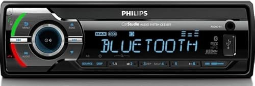 Philips CE235BT Car Radio Bluetooth + EDR - Autoradio, Freisprecheinrichtung, MP3-Player und USB/SDHC, Equalizer, Digitales Auto-Tuning, Plug & Play (FM/AM)