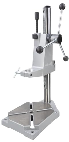 wolfcraft Bohrständer - Verstellbare Halterung für Bohrmaschinen - zum exakten & sicheren Bohren auf Flächen, Leisten & Rundmaterial - 5027000