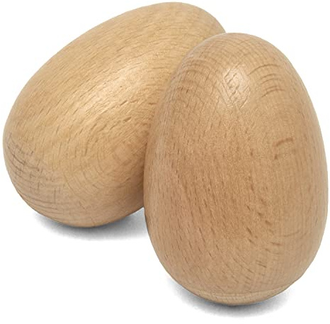 TIGER SHA28-NT Egg Shaker, Holz - Natur - Ein Paar