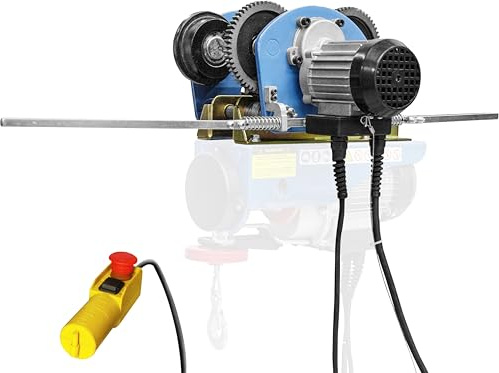 Güde 1717 Laufkatze GLK 1000 (230 V, 200 W Motorleistung, 1000 kg max. Gewichtsbelastung, 5 m Bedienkabellänge, Endabschaltung in beide Laufrichtungen, Halter für Seilzüge und Kettenflaschenzüge)