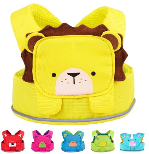 Trunki ToddlePak - Praktische Kinderleine für Babys und Laufgurt Kinder | Kinderleine Laufleine | Kinder Sicherheitsleine für Kleinkinder - Leeroy Löwe (Gelb)