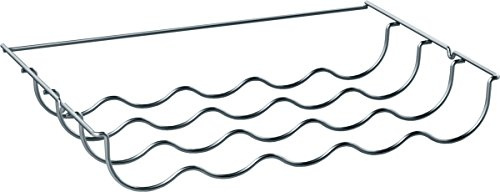 Siemens KS10Z030, Flaschenablage für aufgelistete freistehende Kühlgeräte von Siemens, bis zu 5 Flaschen, 29,05 × 45,81 × 6,87 cm (L × B × H), lebensmittelecht, chrom