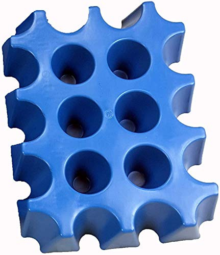 SL-Eisblock Bierkühler Getränkekühler für 0,5 Liter Flaschen, blau, 3er Pack