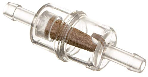 Benzinfilter klein - Kunststoff / Messinggranulat - Ø6mm Anschluss