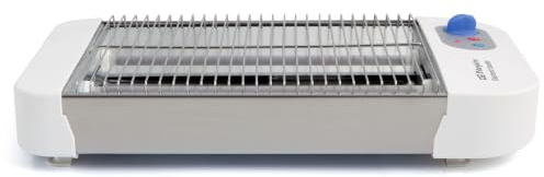 Orbegozo TO 1010 - Toaster, horizontal, Aufwärmen von Feingebäck, Typ Multipan, Krümelschubalde, Timer, 600 W, Grau
