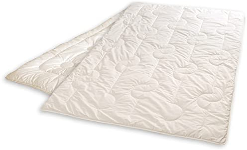 Öko Planet 4 Jahreszeiten Kamelhaar Bettdecke 200x200 cm, zweiteilig für Sommer Winter und als Übergangsdecke, Verschiedene Größen