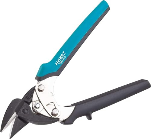 HAZET Karosserie-Blechschere 1961R-3, Rechtsschneidend, Länge 180 mm | Länge 180 mm, 188 g, Länge: 180 mm, Kompakte Ausführung für Arbeiten auf engstem Raum und mit kleinsten Konturen