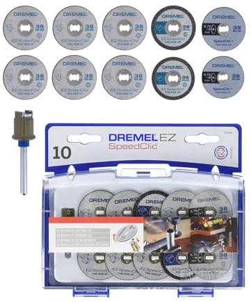 Dremel SC690 EZ SpeedClic Trennscheiben und Aufspanndorn-/Schneide-Set zum Schneiden von Kunststoffen aller Art