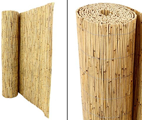 bambus-discount.com Schilfrohrmatte Premium 120 x 600cm - Sichtschutz Schilfmatte Beach 1,2m x 6m Made in EU