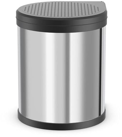 Hailo CompactBox M Abfallsammler - Einbau Swing Mülleimer aus Edelstahl für Küche und Bad - 15 Liter Küchenabfalleimer mit herausnehmbarem Inneneimer