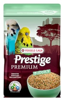 Versele-Laga Prestige Premium Budgies | 2,5 kg | Alleinfuttermittel für Wellensittiche | Mit Austernschalen