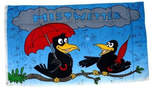 Fahne/Flagge Mistwetter 90 x 150 cm
