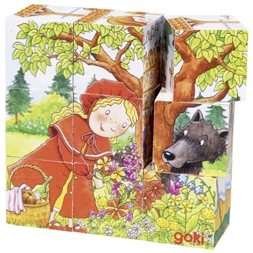 Goki 57542 - Würfelpuzzle - Märchen