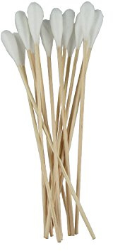 Wattestäbchen 50 Stück großer Kopf einseitig 150mm Holz Watteträger unsteril