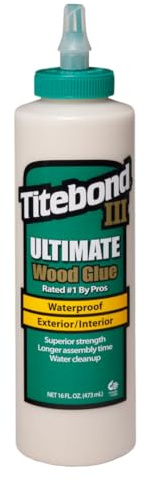 Titebond 141/4 Ultimate Holzleim (473 ml) für den Innen- und Außenbereich, höchste Festigkeit, beste Verarbeitbarkeit, wasserfest, 1 Stück, ZL-141/4