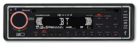 Kenvox M-110033 Autoradio 1 DIN Touch mit Bluetooth, FM-AM-RDS, CD/MP3/WMA, USB/SD/MMC, AUX, integriertes Mikrofon, abnehmbare Vorderseite, 40 W x 4, iPod Ready