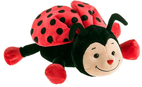 Plüsch Marienkäfer „Bolle“ – Schaffer 4343 - Kuscheltier Glückskäfer - weich & flauschig - Stofftier für Babys & Kinder ab 0 Jahren – waschbar - Größe L - 24 cm - schwarz-rot