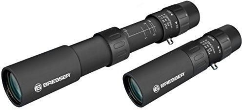 Bresser Zoom Monokular 8-25x25 Dachkant mit stufenlosem Zoom und Makrofunktion inklusive Transporttasche und Trageriemen