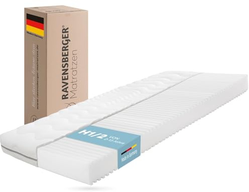 RAVENSBERGER Kinder- und Jugendmatratze Softwelle - Härtegrad H1/H2, weich - 90 x 200 cm, Höhe 16 cm - 7-Zonen Kaltschaummatratze mit Funktionsbezug, allergikerfreundlich