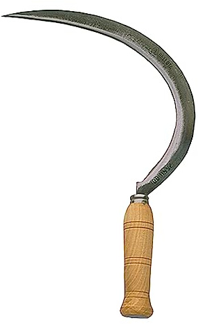Bellota 2550-00 N - Gezahnte Unkrautsichel mit gehärteter Stahlklinge und Holzgriff, professionelles landwirtschaftliches Werkzeug, 1 Stück
