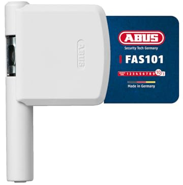 ABUS Scharnierseitensicherung FAS101 - Fenster-Zusatzschloss für die Scharnierseite - ABUS-Sicherheitslevel 10 - 24490 - Weiß