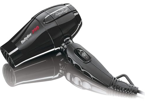 Babyliss Pro BAB5510E Bambino Haartrockner Reisefön, schwarz 1 Stück (1er Pack)