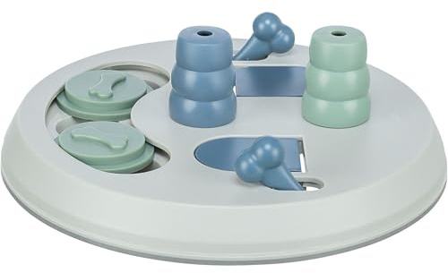 TRIXIE Flip Board Strategiespiel, Hundespielzeug für Fortgeschrittene, Level 2 Aktivität, Leckerli-Puzzle, interaktives Spiel, Bereicherung