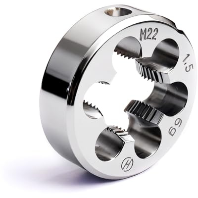 ATOPLEE 1 Stück M22 X 1,5mm Metrisches Rechtsgewinde-Schneideisen