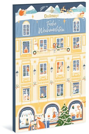 Dallmayr Adventskalender mit 24 Pyramidenbeuteln aus feinsten Teesorten, 1er Pack (1 x 61.4 g)
