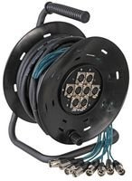 PULSE PLS00035 8-Wege-XLR-Multicore-Drum-Stagebox, 25 m