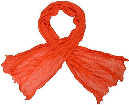 Miobo Damen Crinkle Loop Schal Halstuch – Leicht & Bequem – Viskose 70 x 180 cm – Unifarbe