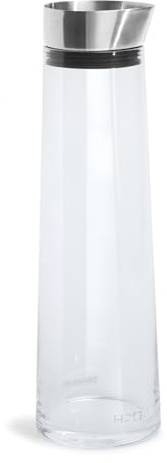 blomus Wasserkaraffe -ACQUA- | Edelstahl/Glas/Silikon | Clear | 1500 ml | H 33 cm x B 9 cm x T 9 cm