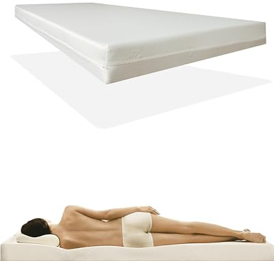 Doctorsleep Medisleep Kaltschaum Rollmatratze Matratze Kern 10 cm mit Bezug - Milano glatt Größe: 90x200 cm Härtegrad 2
