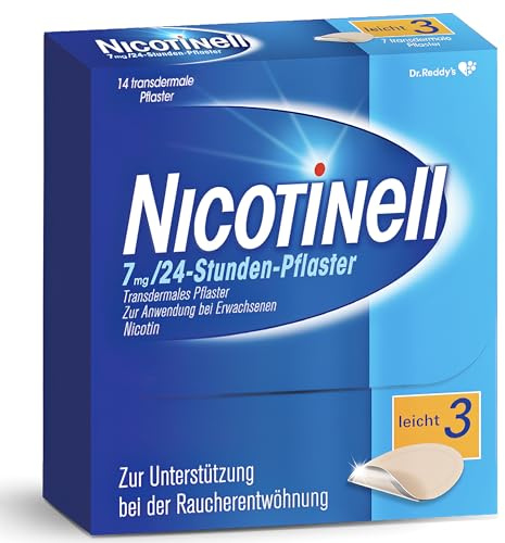 Nicotinell 7 mg/24-Stunden-Pflaster (bisher 17,5 mg) Stärke 3 (leicht), 14 St. Pflaster