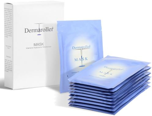 Dermaroller® Das Original Gesichtsmaske 10er Pack | Gegen trockene Haut, Skincare (Premium), Spendet Feuchtigkeit, Mildert Falten, Unterstützt die Kollagenbildung