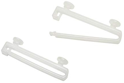 GARDINIA Schlaufengleiter, Für Gardinenschienen und Gardinenstangen mit Laufkanalbreite 10 mm, Kunststoff, Weiß, 10 Stück